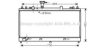 AVA QUALITY COOLING MZ2224 Radiator, engine cooling